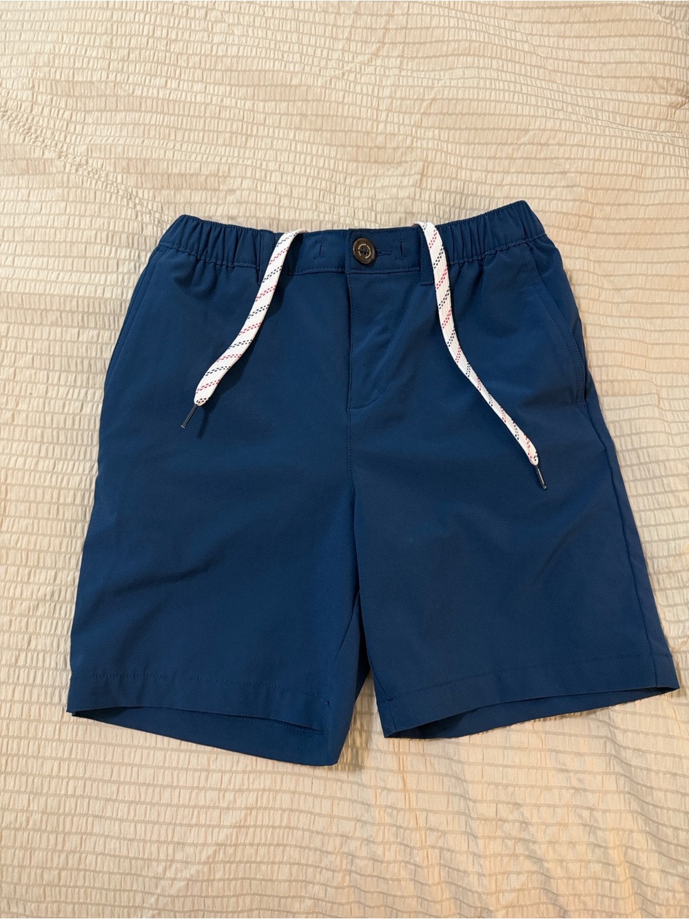 Boys Chubbies Navy Drawstring Elastic Waist Shorts Medium
